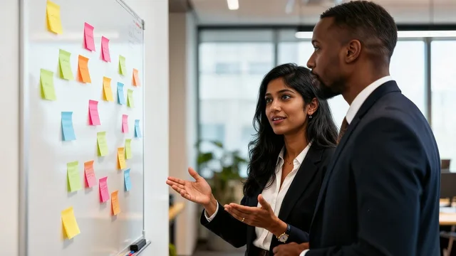 team, office, board, grades, adhesives, meeting, strategy, business, professional, woman, men, communication, planning, success, job, environment, corporate, rose, yellow, blue, green, rose flower, discussion, generated by ai. A method for reviewing B2B social selling products and agencies with provisional desk grades